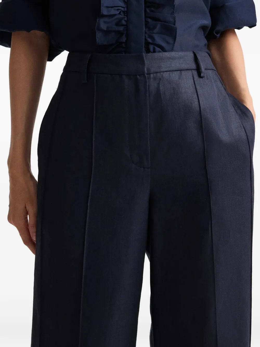 TWP Bond St geplooide broek Blauw