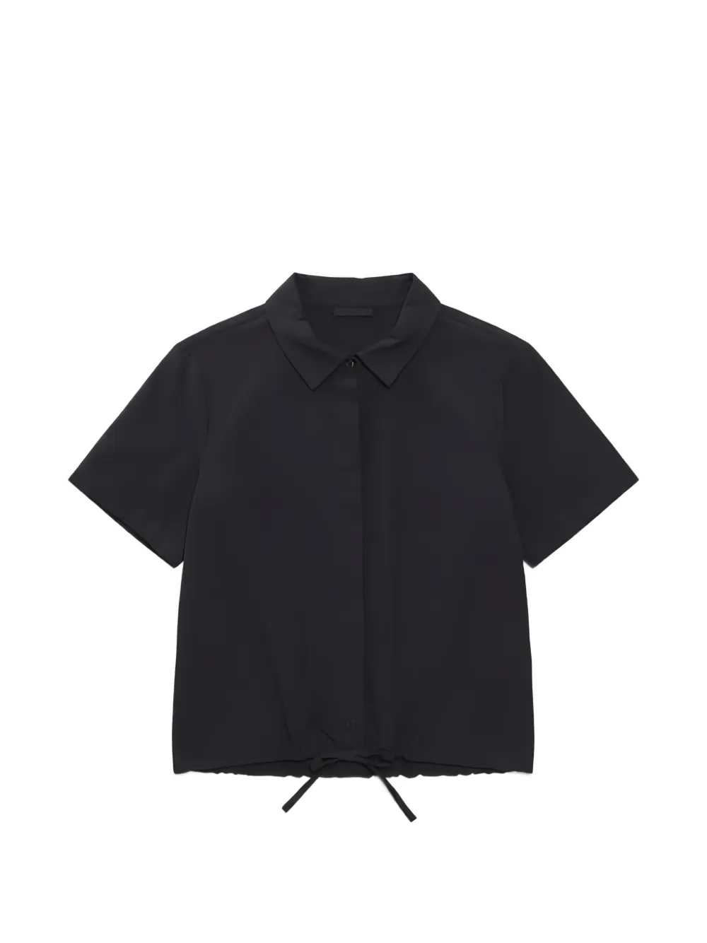Bergfabel Alma drawstring-hem shirt - Schwarz