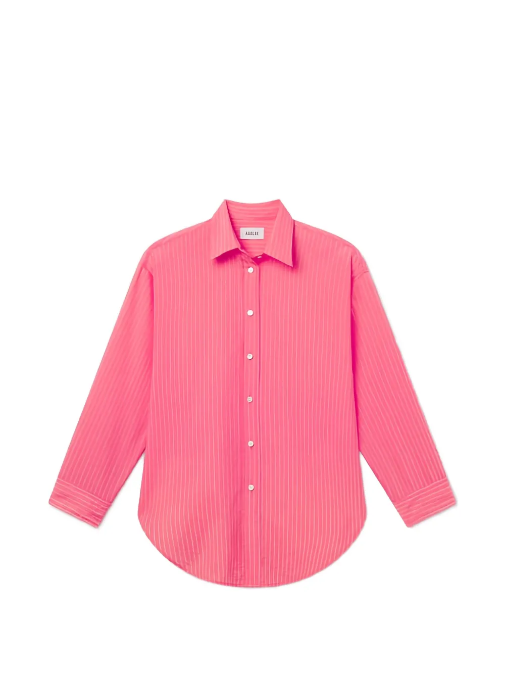 AGOLDE Sona pinstriped shirt - Rosa
