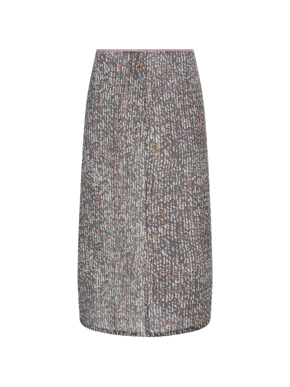 6397 printed midi skirt - Grau