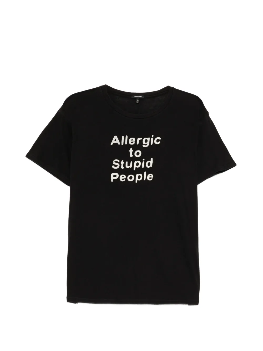 R13 slogan-print T-shirt - Nero