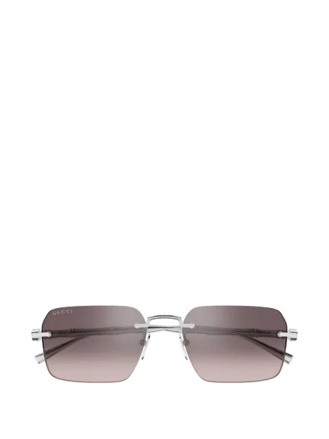 Gucci Eyewear rimless rectangle-frame sunglasses