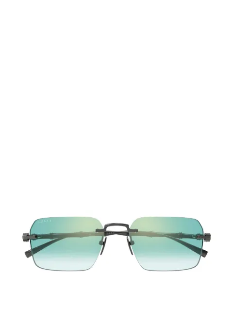Gucci Eyewear Bamboo rectangle-frame sunglasses