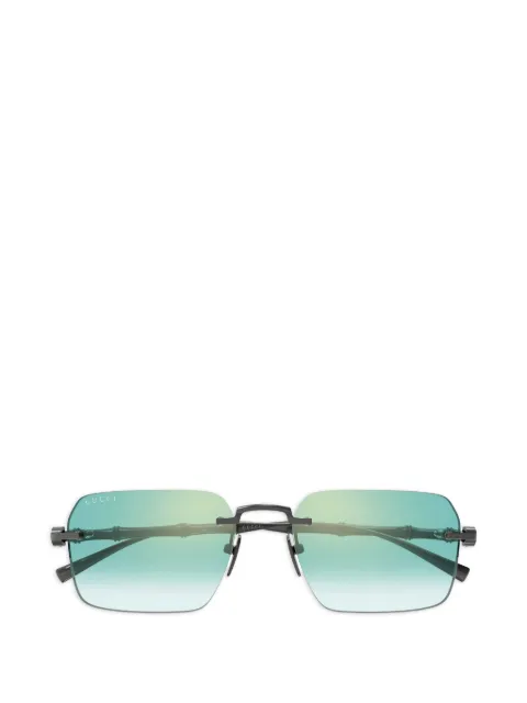Gucci Eyewear Bamboo rectangle-frame sunglasses