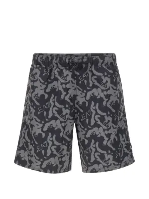 FENDI FF-logo Print Swim Shorts | Black | FARFETCH SG