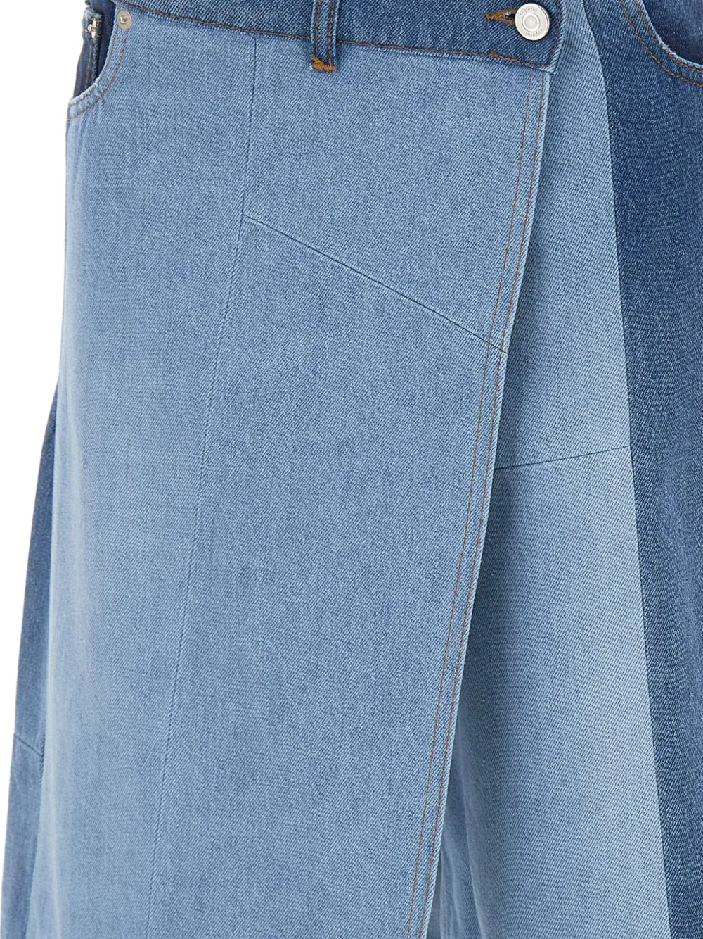 Coperni Spijkerrok met patchwork Blauw