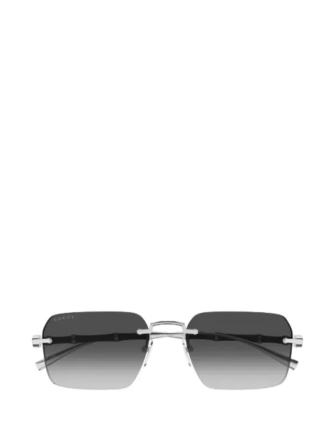 Gucci Eyewear bamboo-detail rimless sunglasses