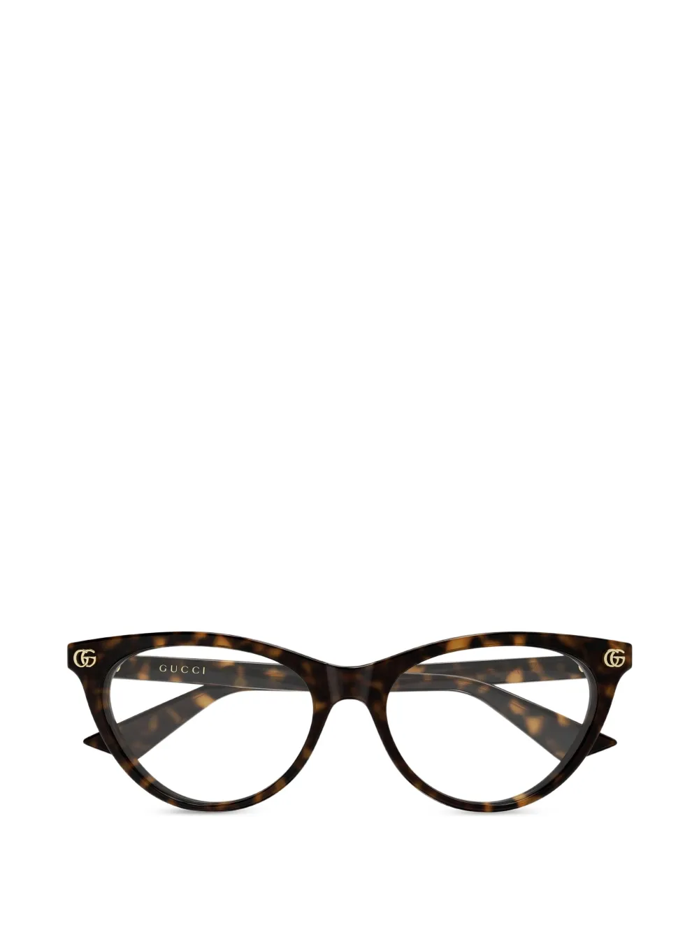 Gucci Eyewear Double G cat-eye glasses - Marrone