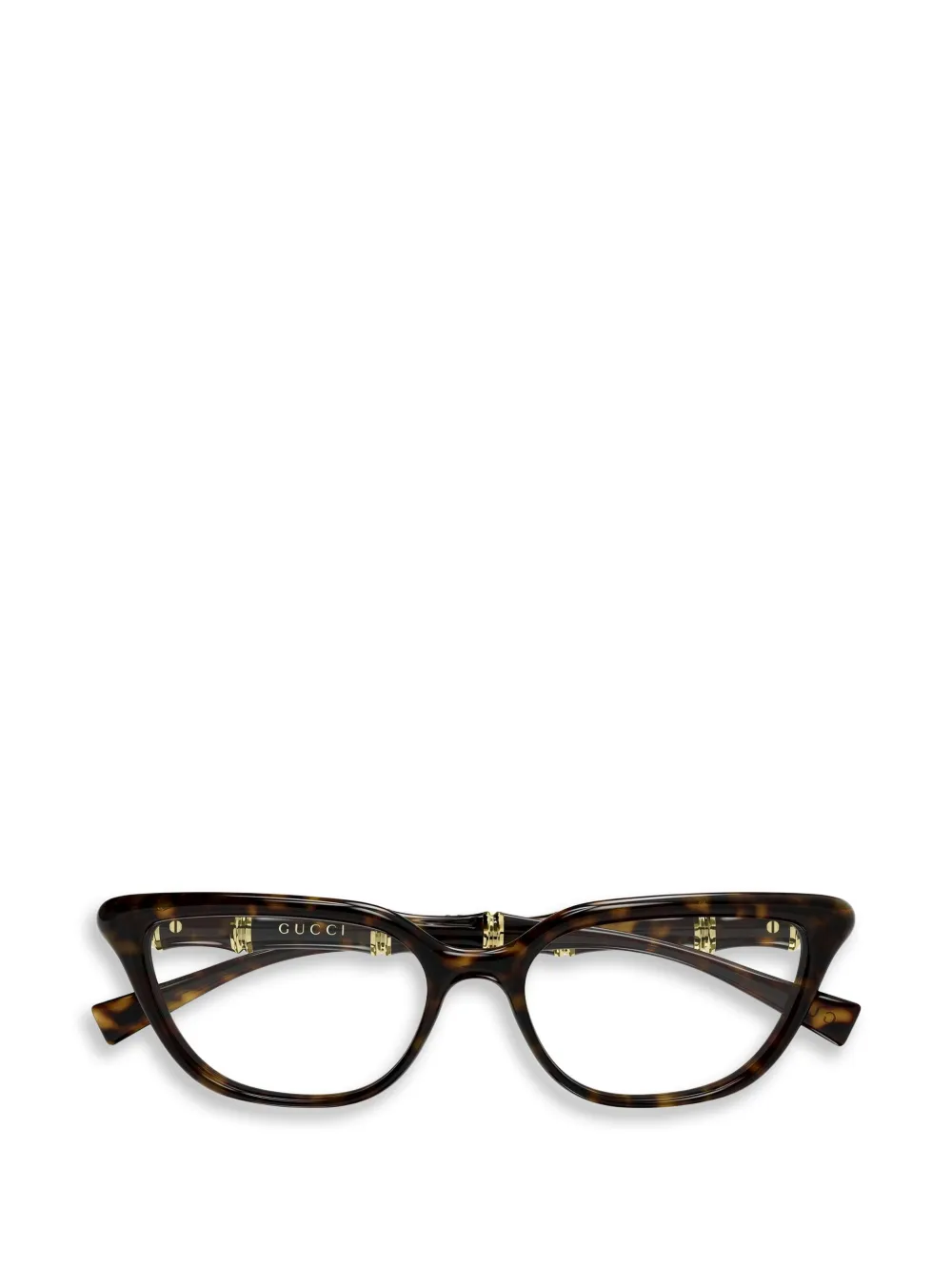 Gucci Eyewear cat-eye glasses - Marrone