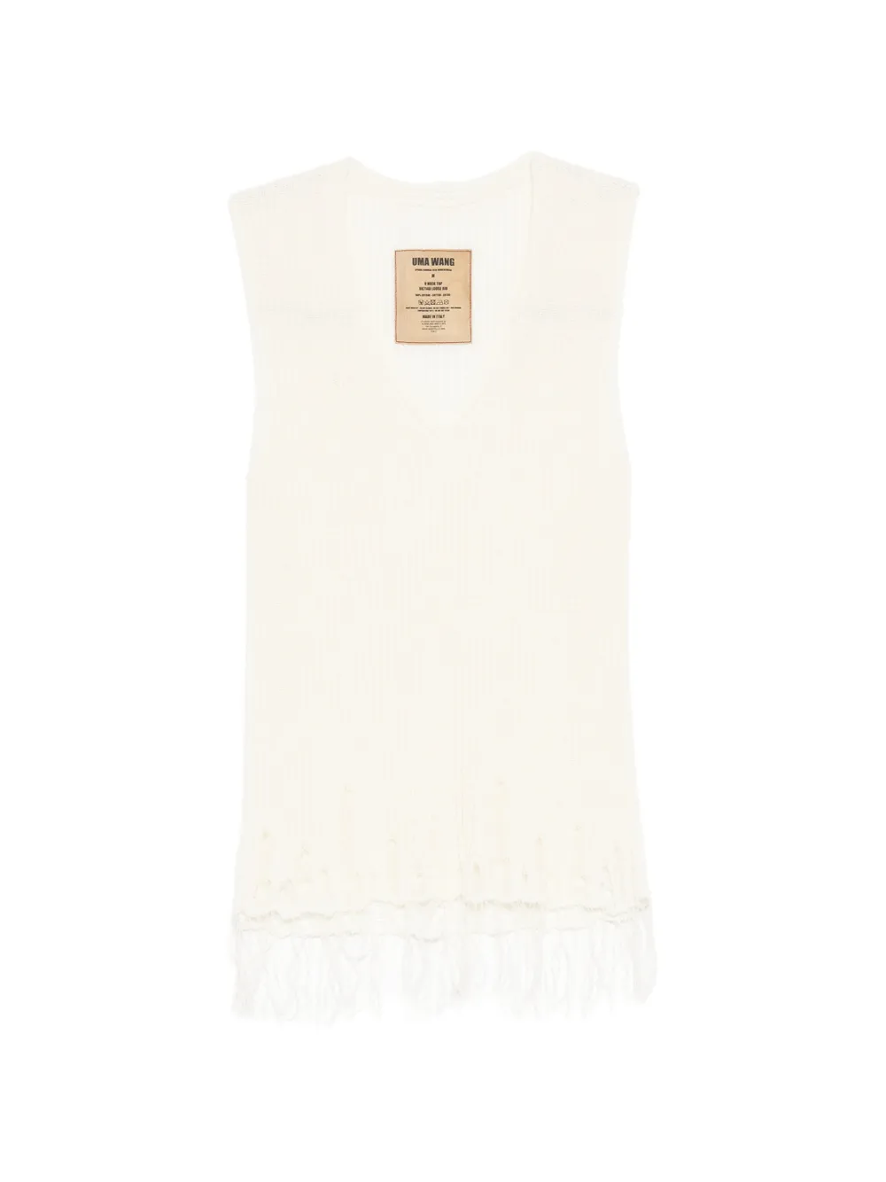 Uma Wang ladder-stitch top - Toni neutri