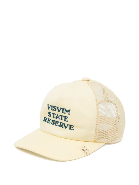 visvim mesh-panel embroidered cap