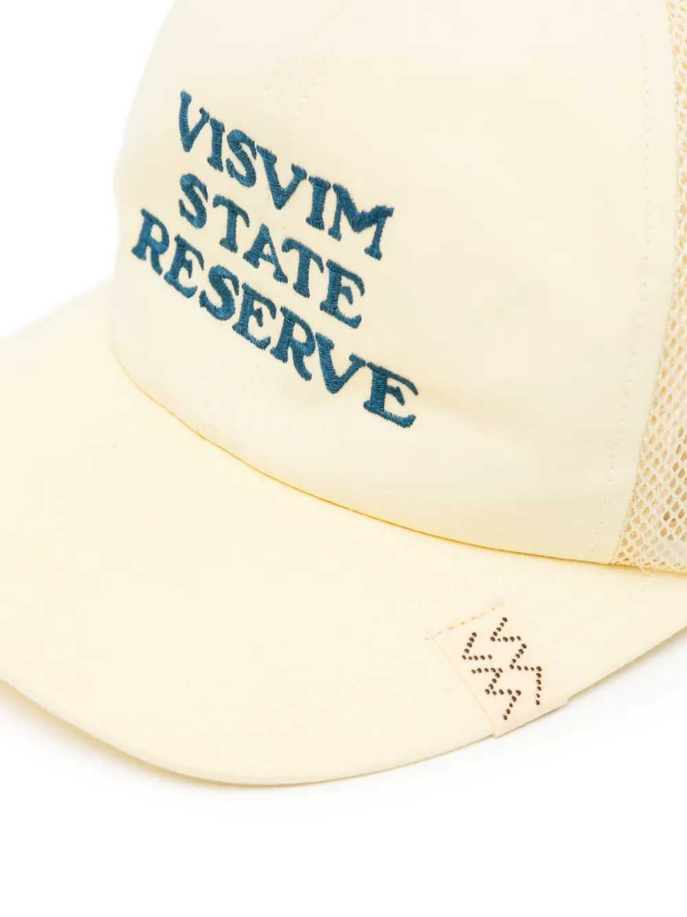  Visvim Mesh-panel Embroidered Cap - Jaune 