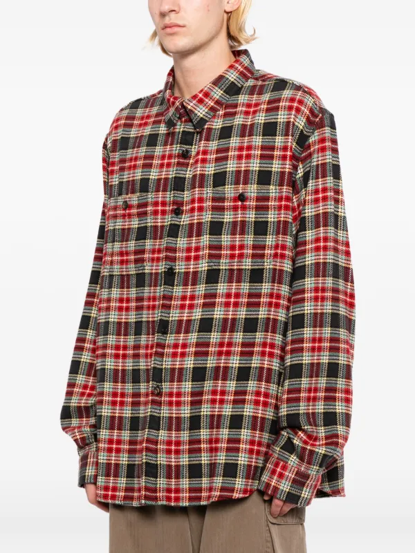 Visvim Larrikan Check Shirt | Red | FARFETCH