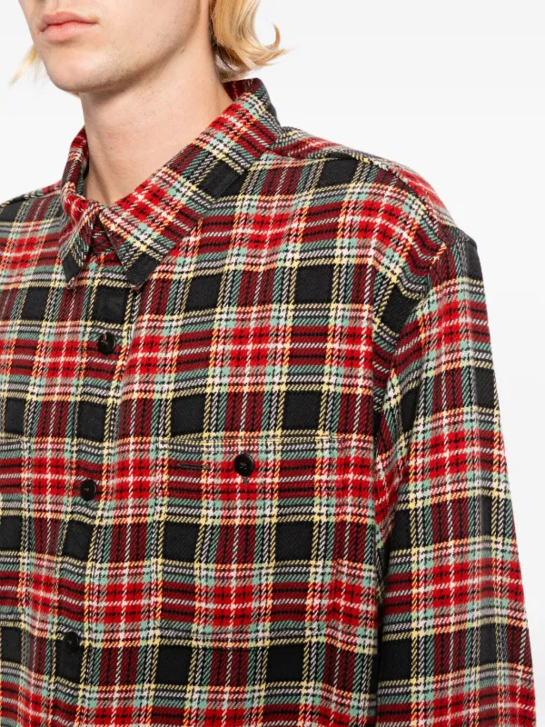 Visvim Larrikan Check Shirt | Red | FARFETCH