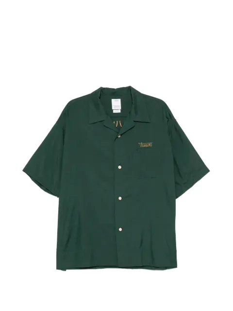 visvim embroidered-logo short-sleeve shirt