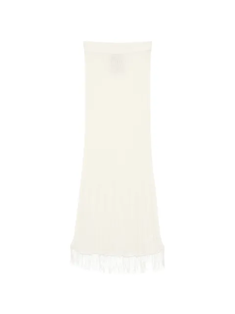 Uma Wang frayed midi skirt