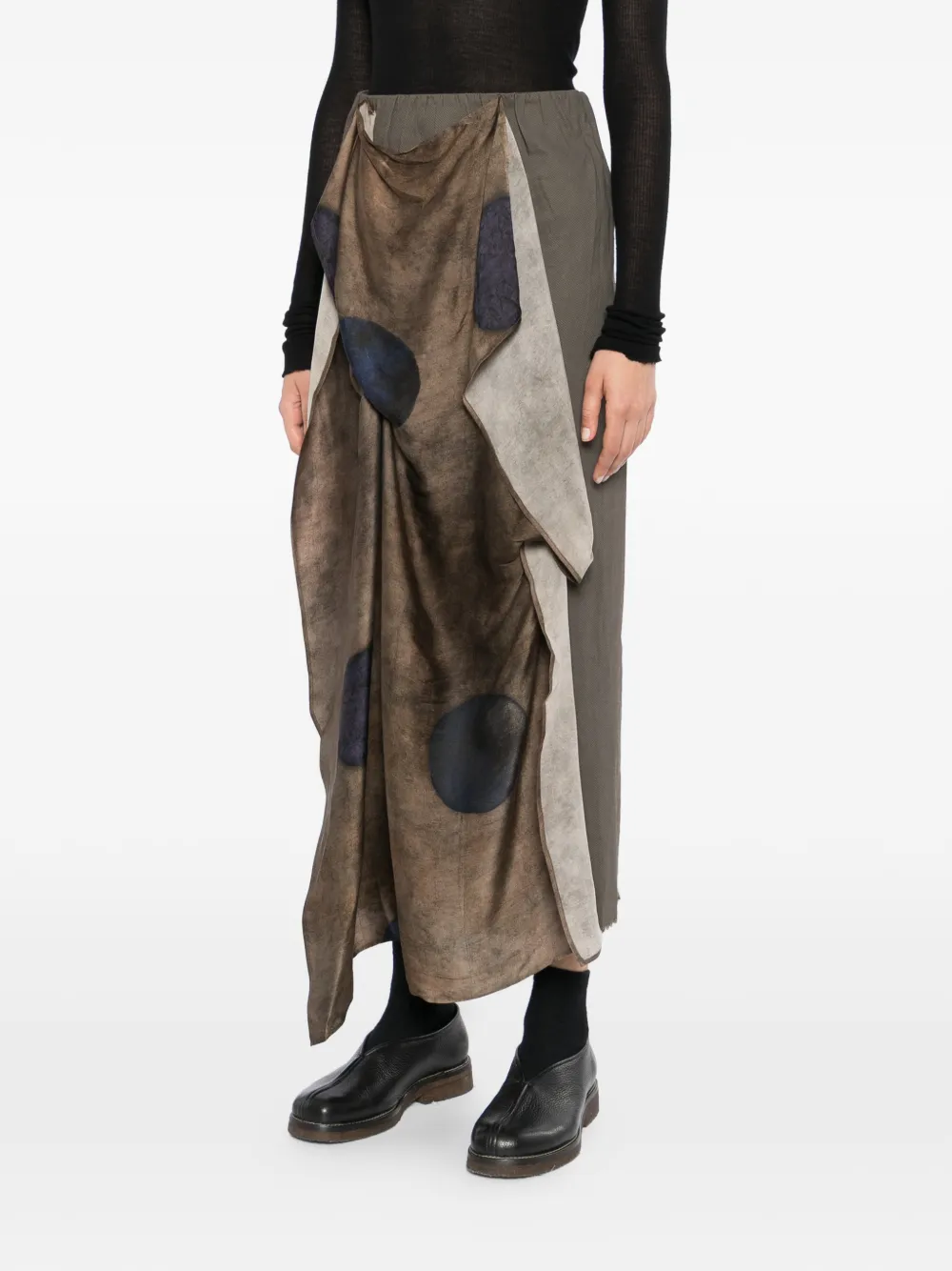 Uma Wang Flared rok Bruin