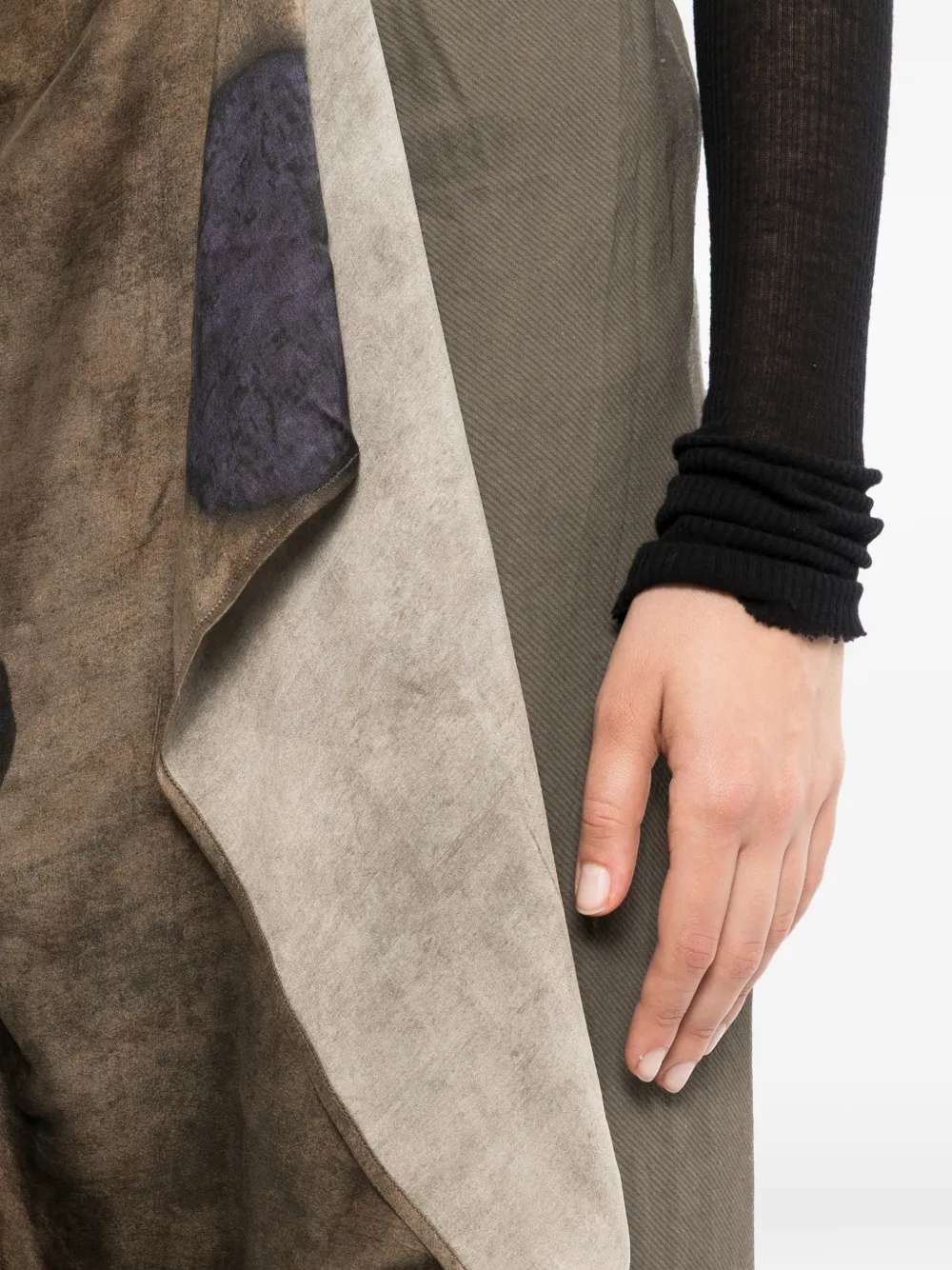 Uma Wang Flared rok Bruin
