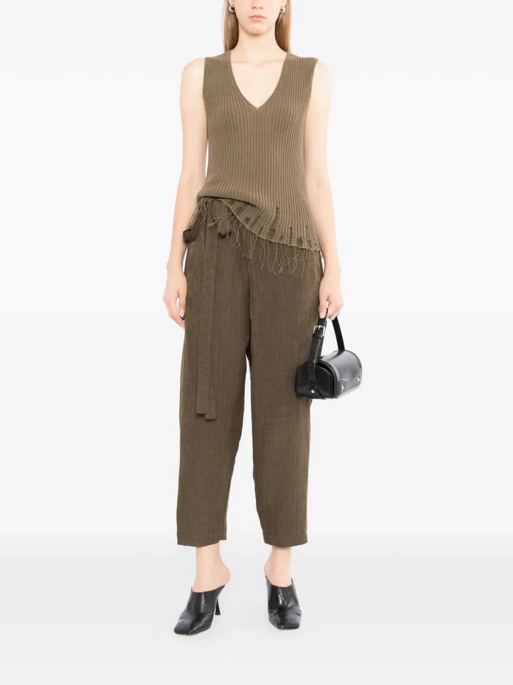 Uma Wang Pantyn broek Bruin