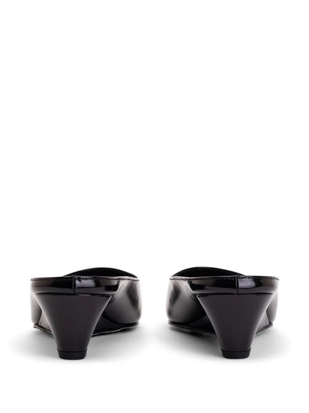 Amomento Pointed-toe Wedge-heel Mules In Multi