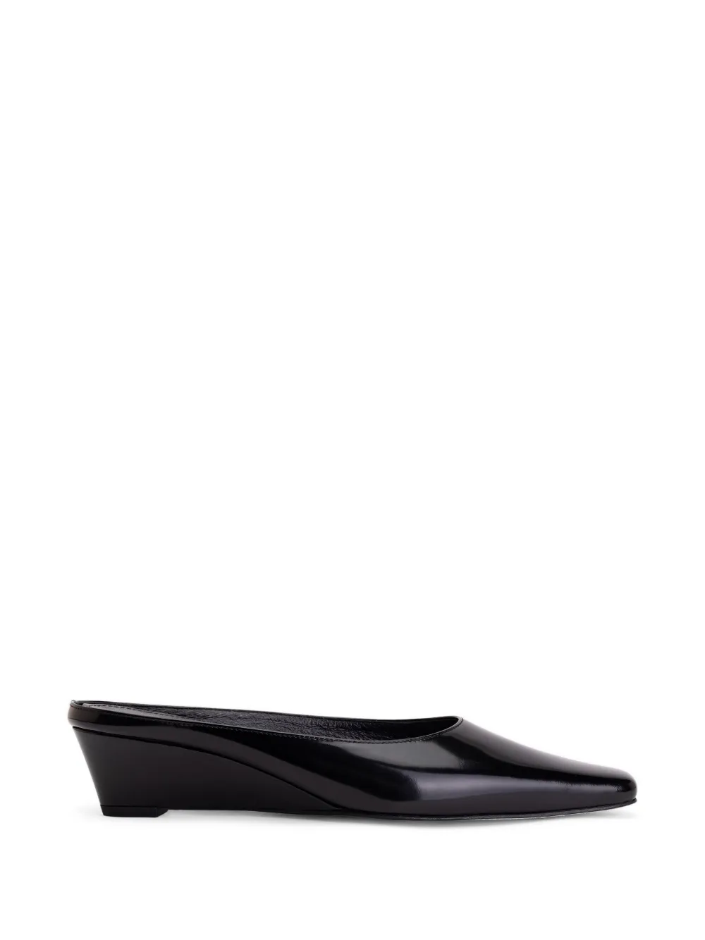Amomento pointed-toe wedge-heel mules - Schwarz