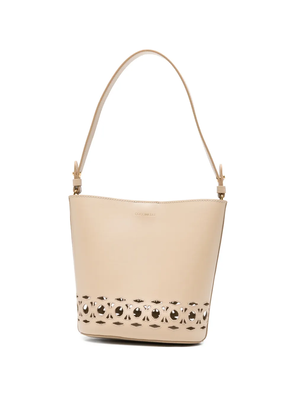 Coccinelle cut-out-detail tote bag - Neutrals