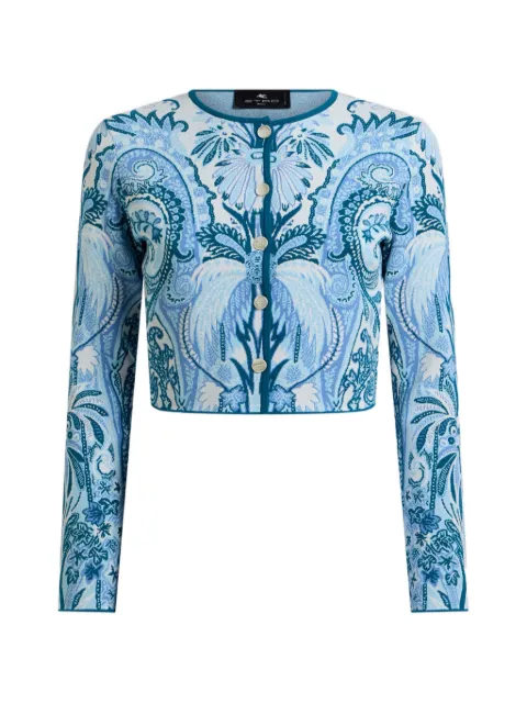 ETRO — jacquard cropped cardigan