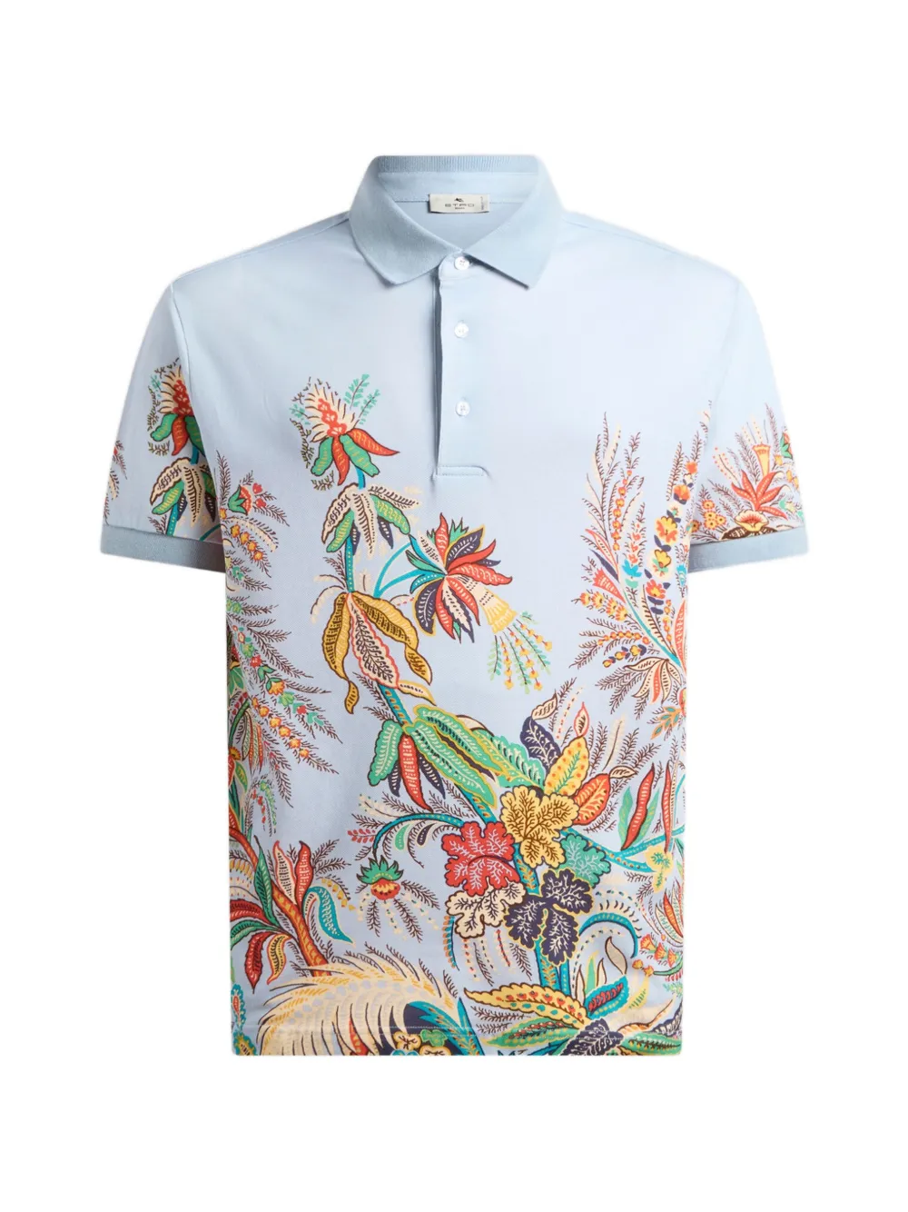 ETRO Polo a fiori - Blu