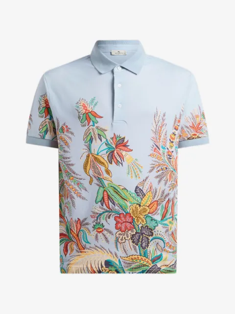 ETRO floral-print polo shirt