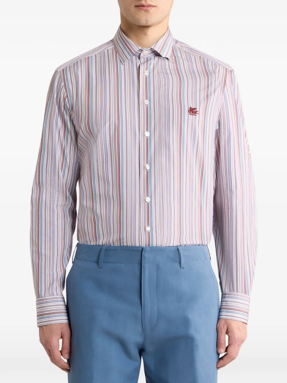 ETRO Gestreept overhemd Roze