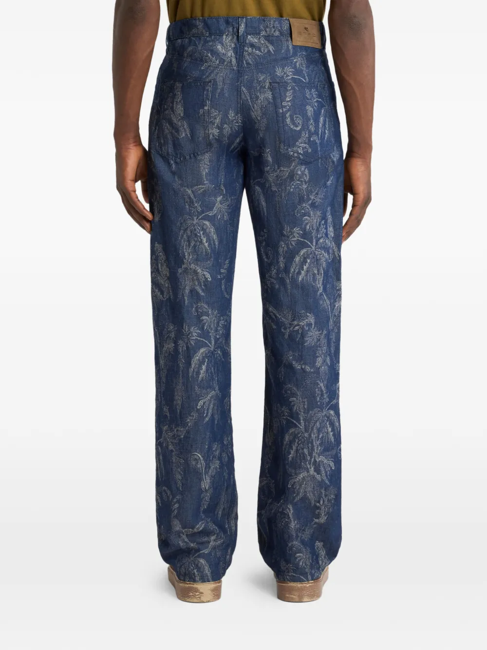 ETRO Jeans met jacquard patroon Blauw