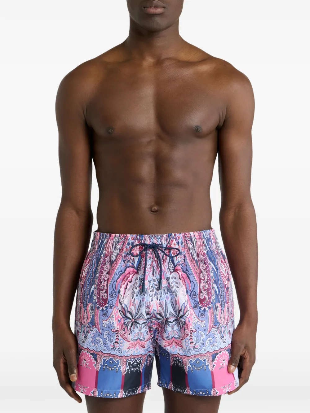 ETRO Zwembroek met paisley-print Roze