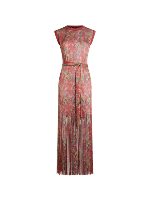 ETRO paisley-print fringed maxi dress