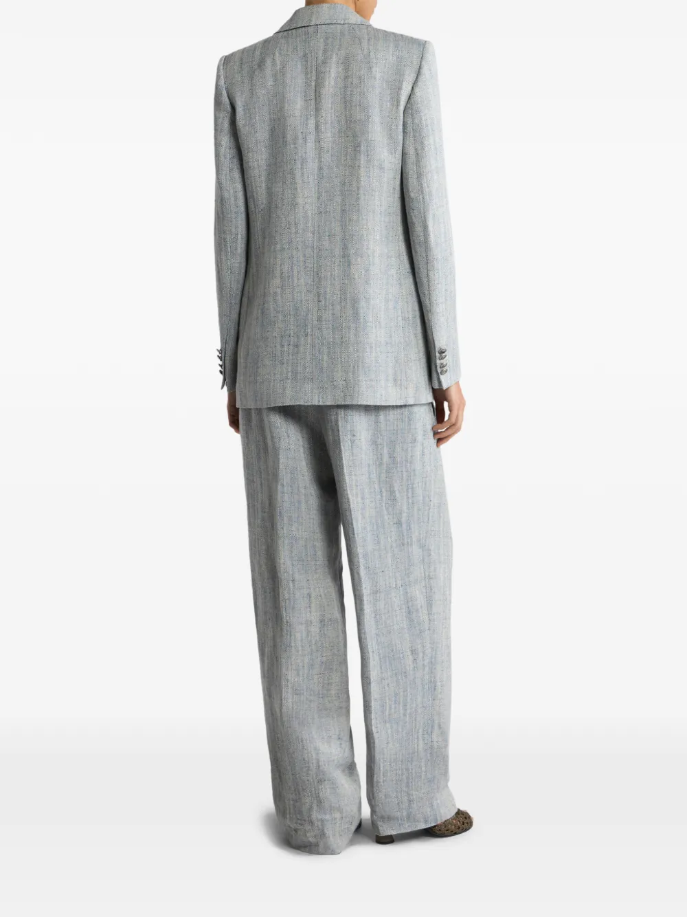 ETRO Blazer met enkele rij knopen Grijs