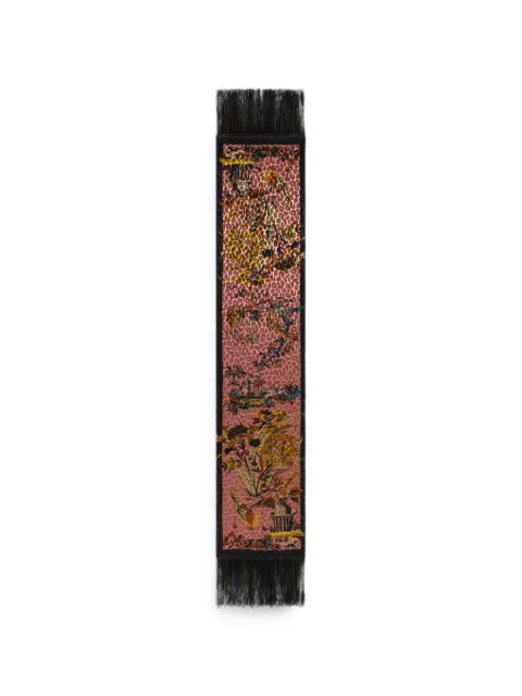 ETRO leopard-pattern velvet scarf