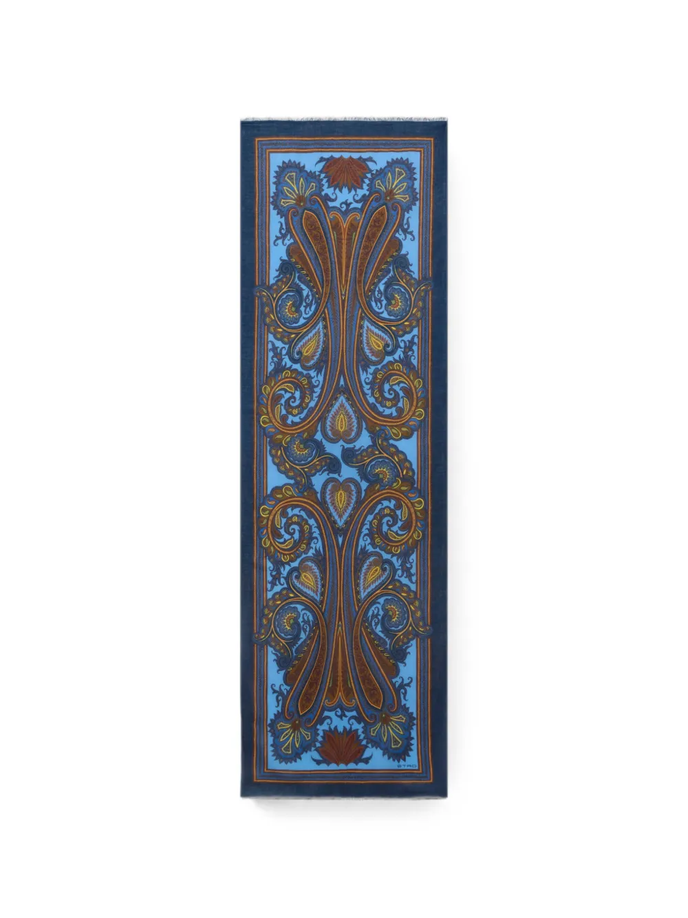 ETRO Sciarpa con stampa paisley - Blu