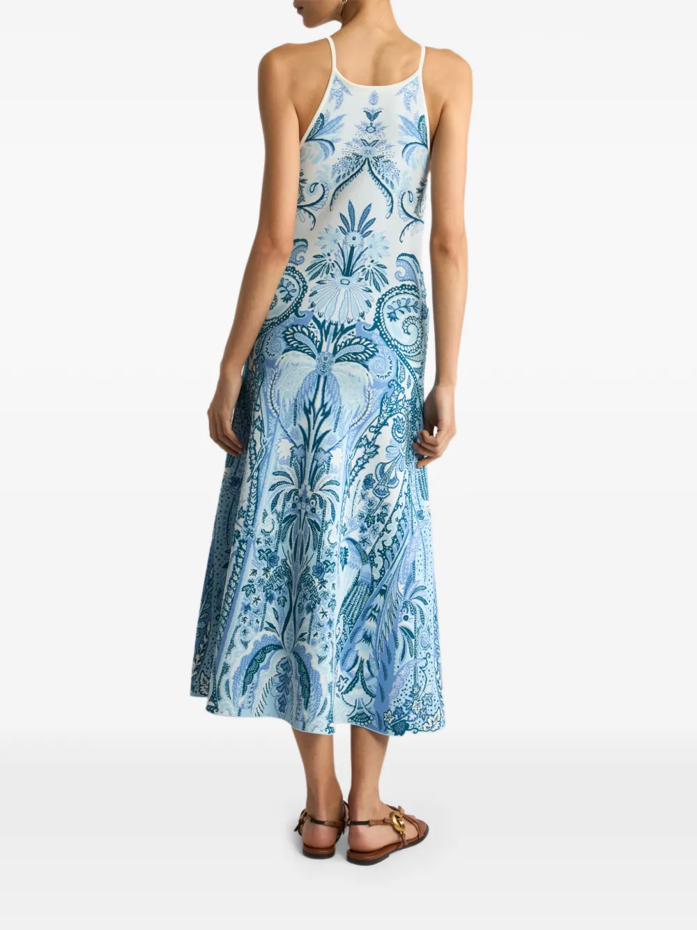ETRO Jurk met paisley-jacquard Blauw