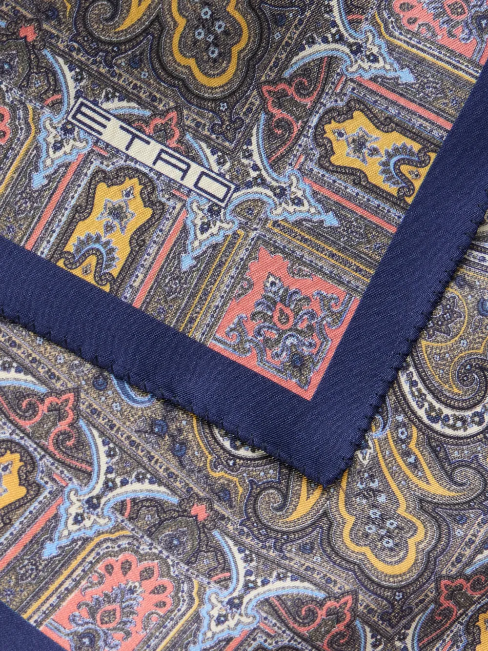 ETRO Pochet met geometrische paisley-print Blauw