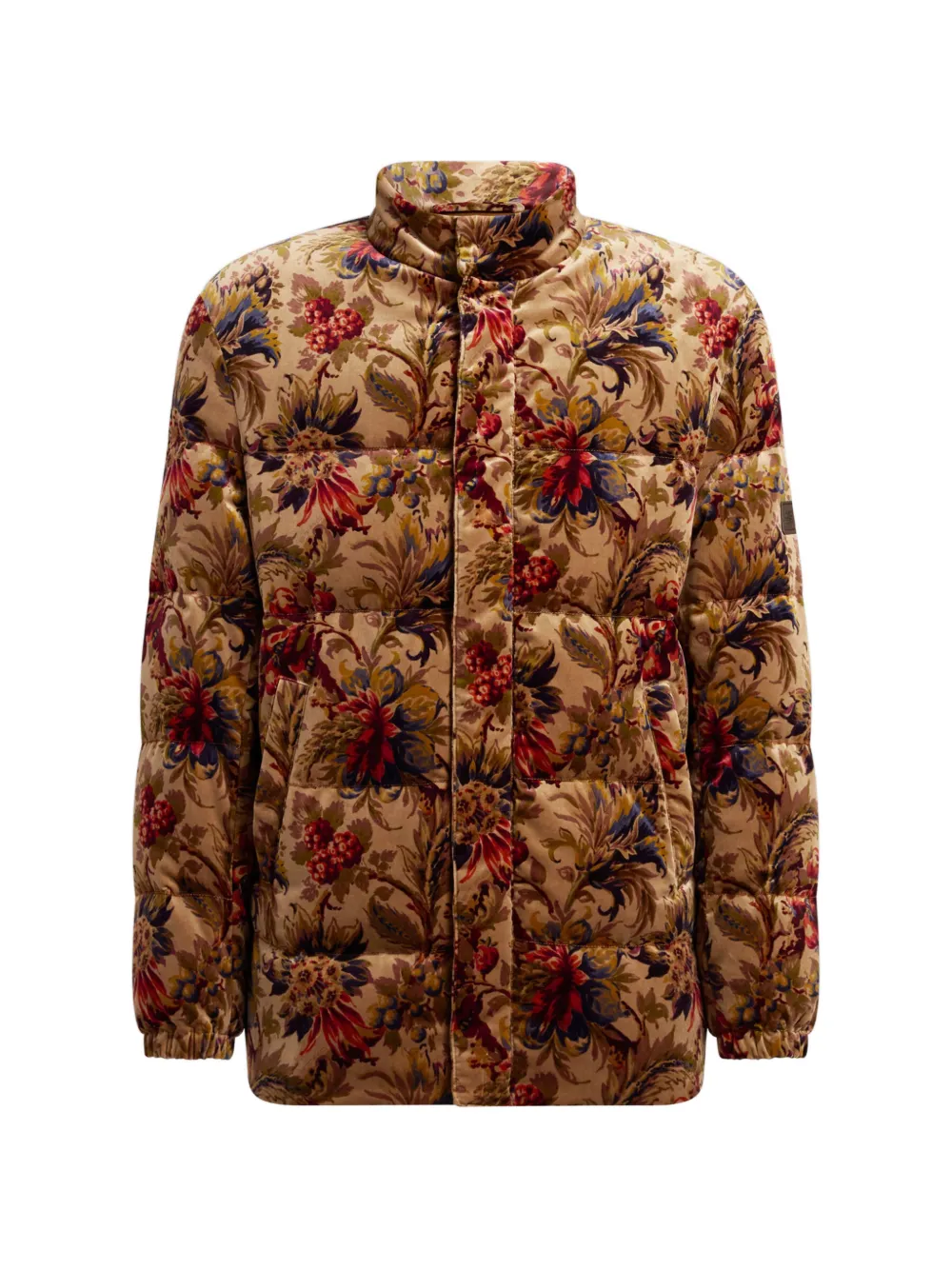 ETRO floral-print velvet jacket - Toni neutri