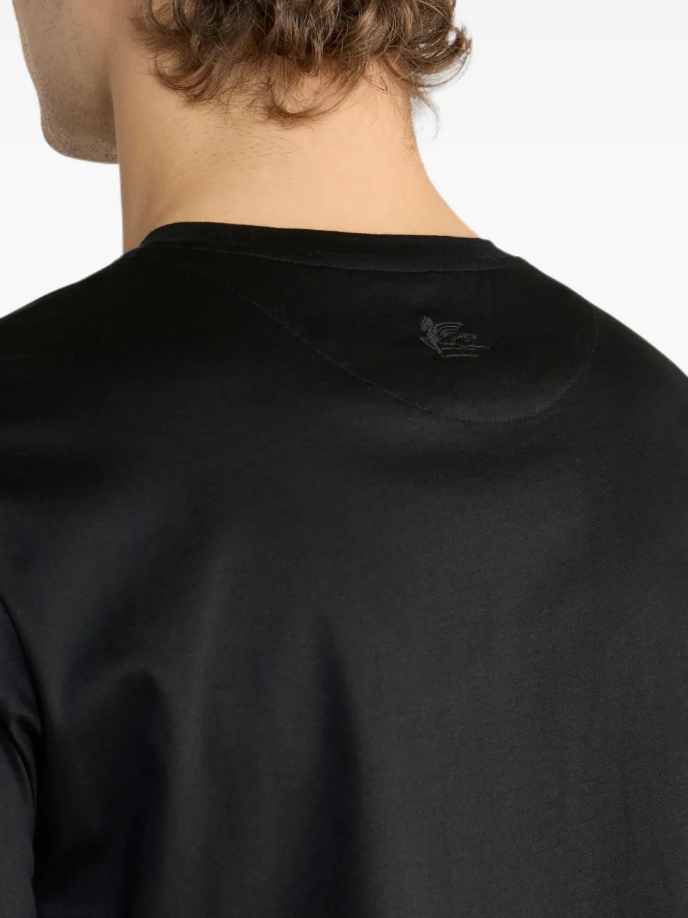 ETRO T-shirt met borduurwerk Zwart