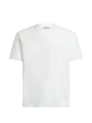 Burberry Check-patch Cotton T-shirt | White | FARFETCH