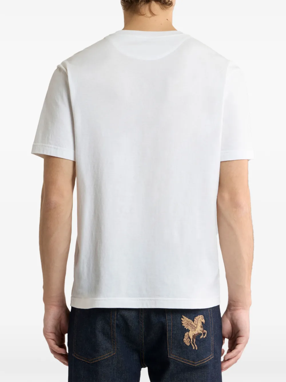 ETRO T-shirt met Pegaso-logo Wit