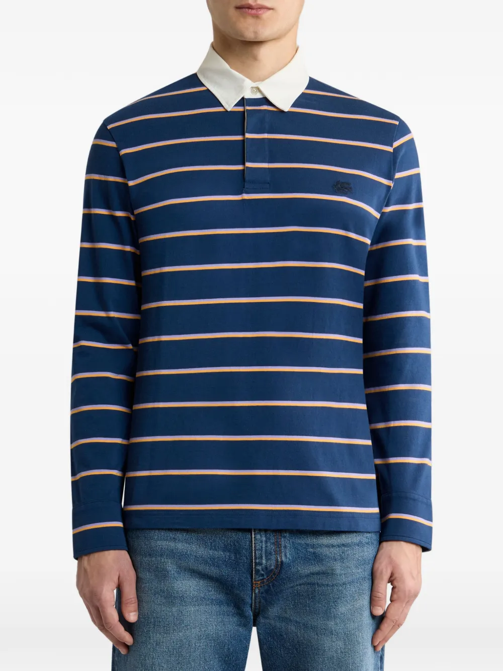 ETRO Gestreept poloshirt Blauw