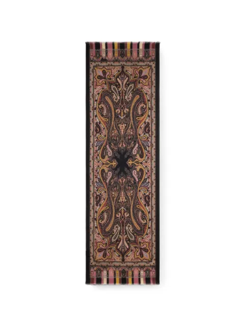 ETRO шарф из смеси шелка и кашемира с узором пейсли