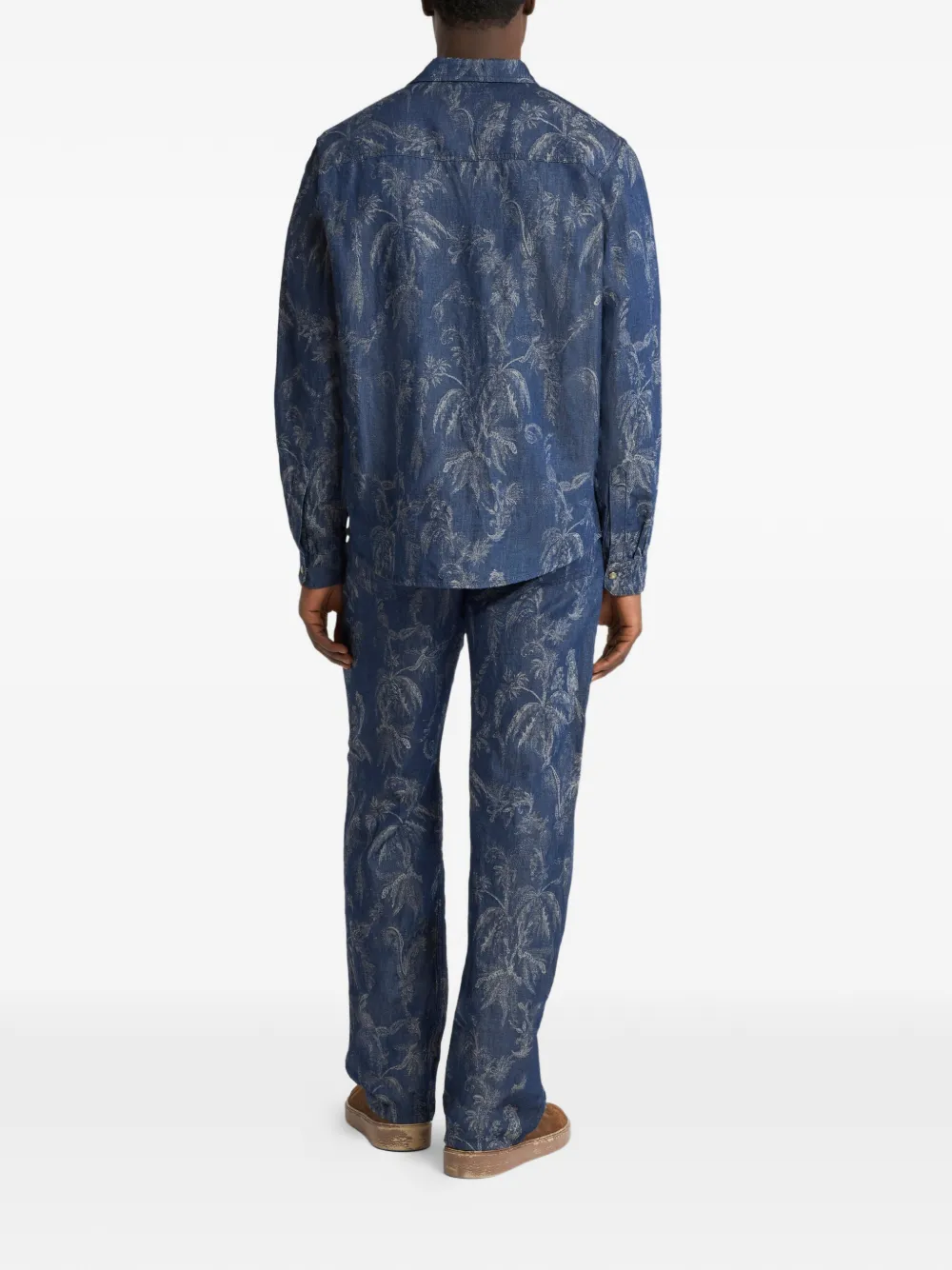 ETRO Overhemd met jacquard-patroon Blauw
