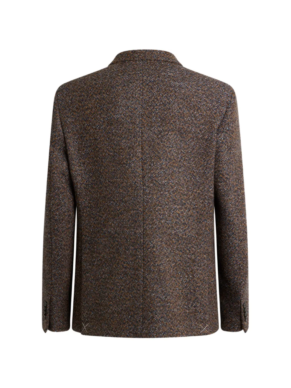 ETRO Basketweave jack met enkele rij knopen Bruin