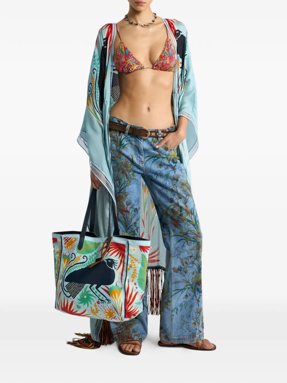 ETRO Bikini met paisley-print Rood