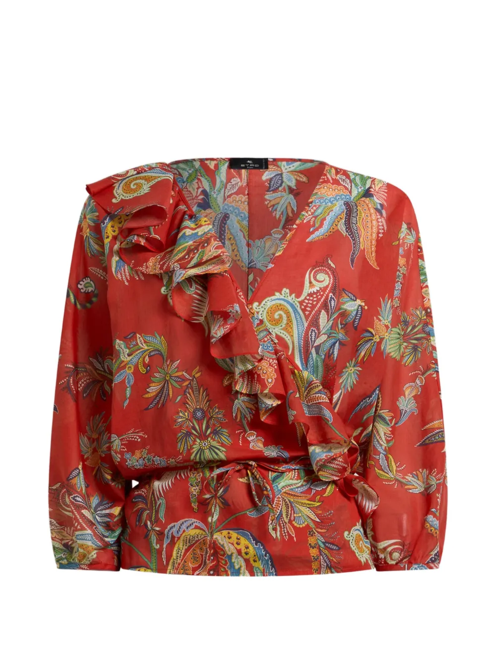 ETRO Blusa con stampa paisley - Rosso