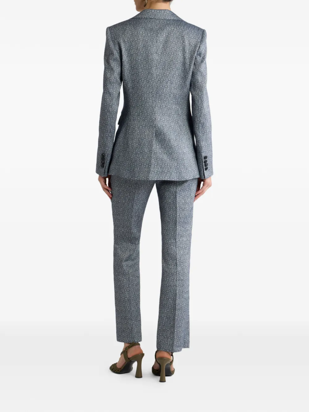ETRO Blazer met enkele rij knopen Blauw