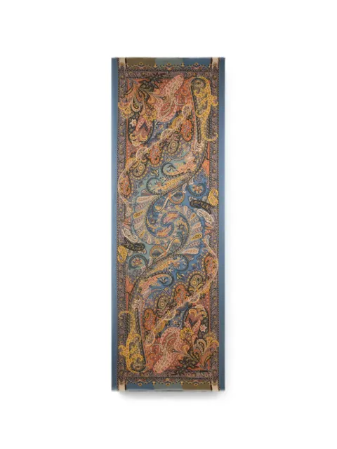 ETRO cashmere and silk scarf with Paisley print